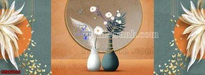 File ảnh File gốc in bộ tranh decor treo tráng gương canvas GB15021 (gốc) in Hiflex