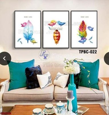 File in ấn cao cấp File gốc in bộ tranh decor treo tráng gương canvas GB15051 (file gốc)