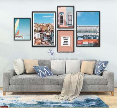 File gốc File gốc in bộ tranh decor treo tráng gương canvas GB15088 (chuẩn màu) cho in offset