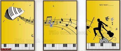 File in ấn File gốc in bộ tranh decor treo tráng gương canvas GB15097 (bản gốc) cao cấp