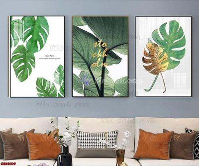 File gốc File gốc in bộ tranh decor treo tráng gương canvas GB15109 (phong cách) cổ điển