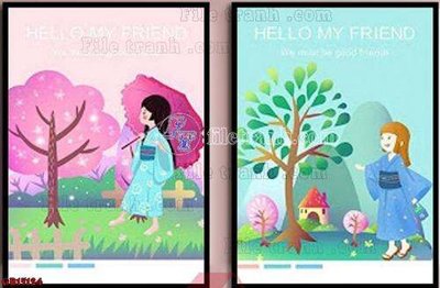 File tranh File gốc in bộ tranh decor treo tráng gương canvas GB15124 (ảnh gốc) chi tiết rõ ràng
