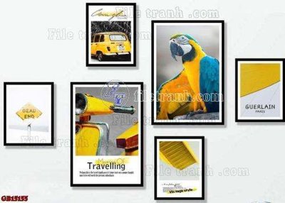 Download file gốc File gốc in bộ tranh decor treo tráng gương canvas GB15155 (độ nét cao)