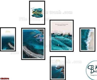 Tải file File gốc in bộ tranh decor treo tráng gương canvas GB15194 (gốc) làm tranh trang trí