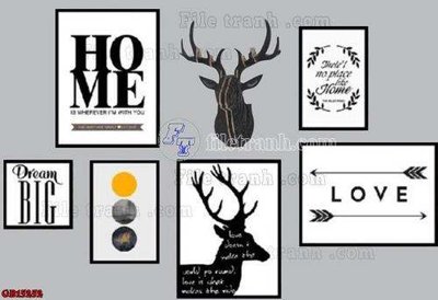 Chi tiết file gốc File gốc in bộ tranh decor treo tráng gương canvas GB15252 (cho in tráng gương)