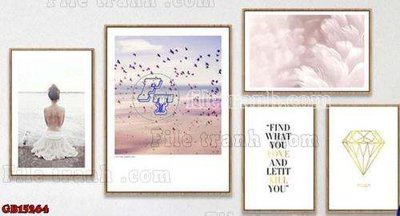 File gốc in mica File gốc in bộ tranh decor treo tráng gương canvas GB15264 chất lượng