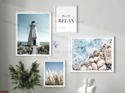 Ảnh mô tả file gốc in mica File gốc in bộ tranh decor treo tráng gương canvas GB15268