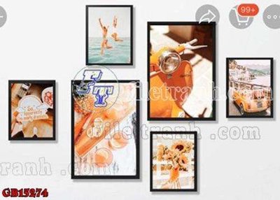 File gốc File gốc in bộ tranh decor treo tráng gương canvas GB15274 (in lụa) tranh phong thủy