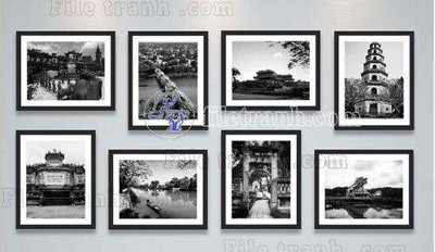 File tranh in tráng gương File gốc in bộ tranh decor treo tráng gương canvas GB15310 (siêu nét)