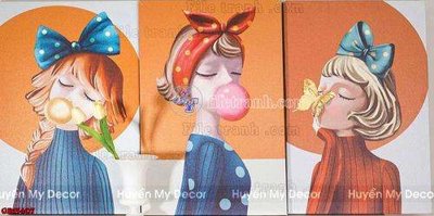 File gốc in ấn File gốc in bộ tranh decor treo tráng gương canvas GB15407 chất lượng vượt trội