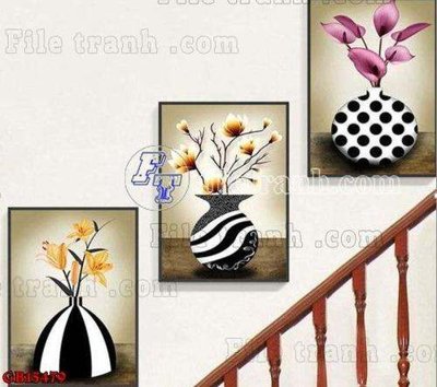 Download file gốc File gốc in bộ tranh decor treo tráng gương canvas GB15479 (in lụa) cao cấp
