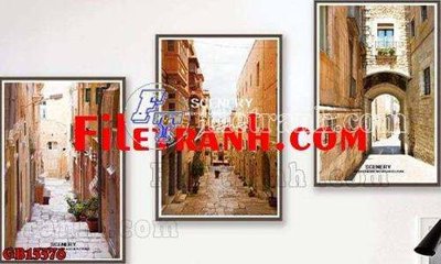 File in trần File gốc in bộ tranh decor treo tráng gương canvas GB15576 (bản gốc) đại dương