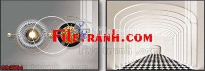 File gốc File gốc in bộ tranh decor treo tráng gương canvas GB15584 (AI/EPS) cho in ấn