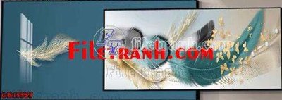 Ảnh gốc File gốc in bộ tranh decor treo tráng gương canvas GB15585 (độ nét cao) in mica