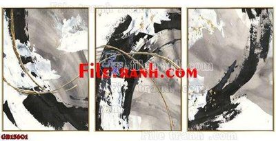File tranh File gốc in bộ tranh decor treo tráng gương canvas GB15601 (ảnh gốc) độc quyền