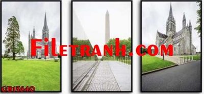 File in ấn File gốc in bộ tranh decor treo tráng gương canvas GB15640 chuyên nghiệp