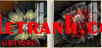 File gốc File gốc in bộ tranh decor treo tráng gương canvas GB15680 (in lụa) tranh mã đáo