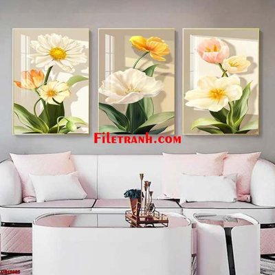 File PSD File gốc in bộ tranh decor treo tráng gương canvas GB15683 (gốc) cho designer