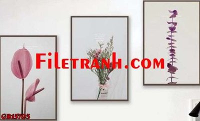 File in ấn cao cấp File gốc in bộ tranh decor treo tráng gương canvas GB15703 (file gốc)