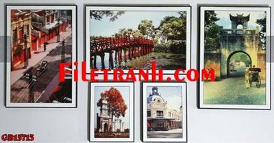 File gốc File gốc in bộ tranh decor treo tráng gương canvas GB15713 (in 3D) nghệ thuật