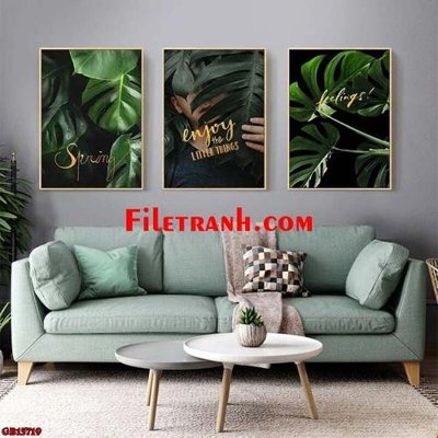 File gốc File gốc in bộ tranh decor treo tráng gương canvas GB15719 (in tráng gương) nghệ thuật