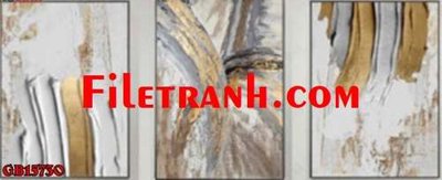 File gốc File gốc in bộ tranh decor treo tráng gương canvas GB15730 (cho in 3D) độc đáo
