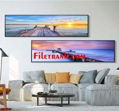 File gốc File gốc in bộ tranh decor treo tráng gương canvas GB15747 (in tráng gương) nghệ thuật