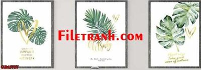 Tải file File gốc in bộ tranh decor treo tráng gương canvas GB15757 (gốc) để in ấn ngay
