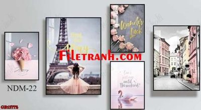 Mua file gốc File gốc in bộ tranh decor treo tráng gương canvas GB15772 (in ấn) tại Filetranh.com