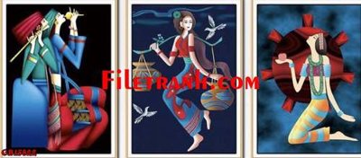 File gốc File gốc in bộ tranh decor treo tráng gương canvas GB15822 (cho in UV) siêu nét