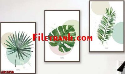 File ảnh File gốc in bộ tranh decor treo tráng gương canvas GB15838 (gốc) trang trí khách sạn