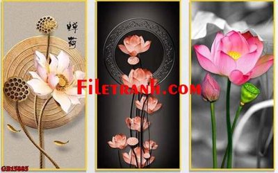 File tranh File gốc in bộ tranh decor treo tráng gương canvas GB15885 (ảnh gốc) độc quyền