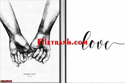 File ảnh File gốc in bộ tranh decor treo tráng gương canvas GB15905 (gốc) in poster