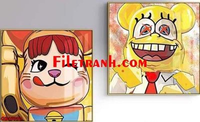 File gốc File gốc in bộ tranh decor treo tráng gương canvas GB15910 (chuẩn CMYK) cho nhà in