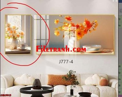 Tải file File gốc in bộ tranh decor treo tráng gương canvas GB15913 (gốc) làm file thiết kế