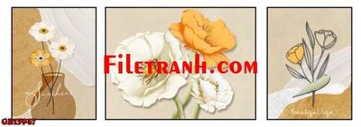 File gốc File gốc in bộ tranh decor treo tráng gương canvas GB15947 (in lụa) trang trí tường