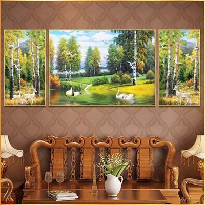 File gốc File gốc in bộ tranh decor treo tráng gương canvas GB16092 (in ấn) không giới hạn
