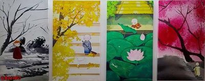 File gốc File gốc in bộ tranh decor treo tráng gương canvas GB16180 (in tráng gương) sang trọng