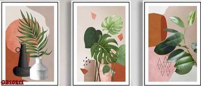 Ảnh gốc file in lụa File gốc in bộ tranh decor treo tráng gương canvas GB16211 chi tiết