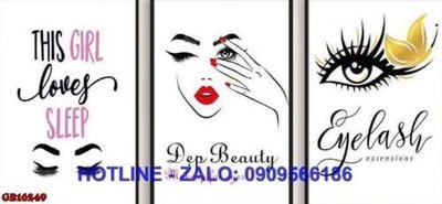 Tải file File gốc in bộ tranh decor treo tráng gương canvas GB16249 (gốc) chủ đề hoa sen