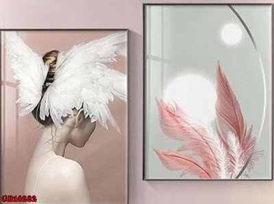 File gốc File gốc in bộ tranh decor treo tráng gương canvas GB16282 (vector) cho in ấn