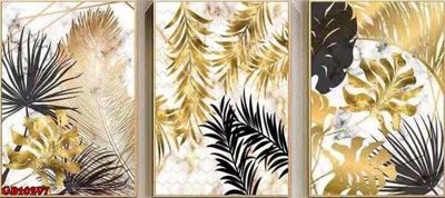 File gốc in ấn File gốc in bộ tranh decor treo tráng gương canvas GB16297 độ phân giải cao