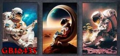 File tranh PSD File gốc in bộ tranh decor treo tráng gương canvas GB16435 chất lượng cao