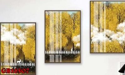 File in ấn File gốc in bộ tranh decor treo tráng gương canvas GB16507 (bản gốc) sắc nét