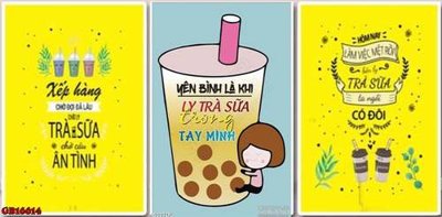 File gốc in ấn File gốc in bộ tranh decor treo tráng gương canvas GB16614 độ phân giải cao