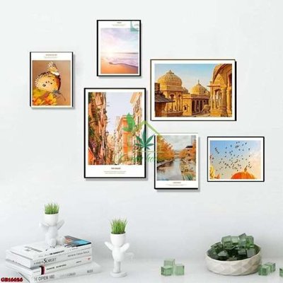 Tải file File gốc in bộ tranh decor treo tráng gương canvas GB16626 (gốc) in nhanh