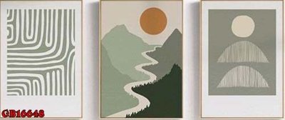 Download file gốc File gốc in bộ tranh decor treo tráng gương canvas GB16648 (in lụa) hoa lá