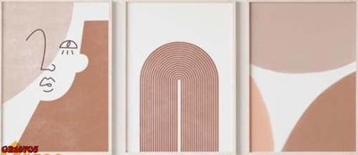 File PSD File gốc in bộ tranh decor treo tráng gương canvas GB16705 (bản gốc) dễ dàng edit