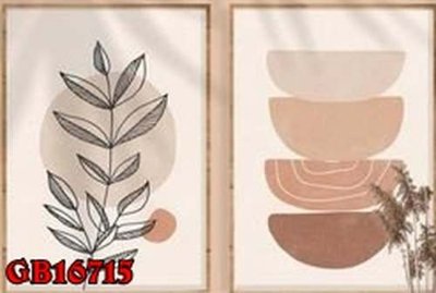 File gốc File gốc in bộ tranh decor treo tráng gương canvas GB16715 (in mica) làm bảng hiệu