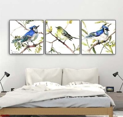 File in ấn File gốc in bộ tranh decor treo tráng gương canvas GB16731 chuyên nghiệp